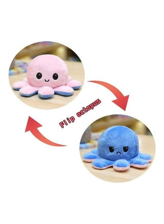 Non-Toxic Soft Double-Sided Flip Octopus Plush Toys With Different Expression On Both Side 20x10x10cm - view 4