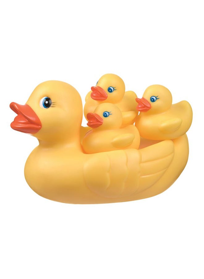 playgro Land Bath Duckie Family Bath Toy Set Floats On Water Yellow Color For Little One Bath Time  - Image 1