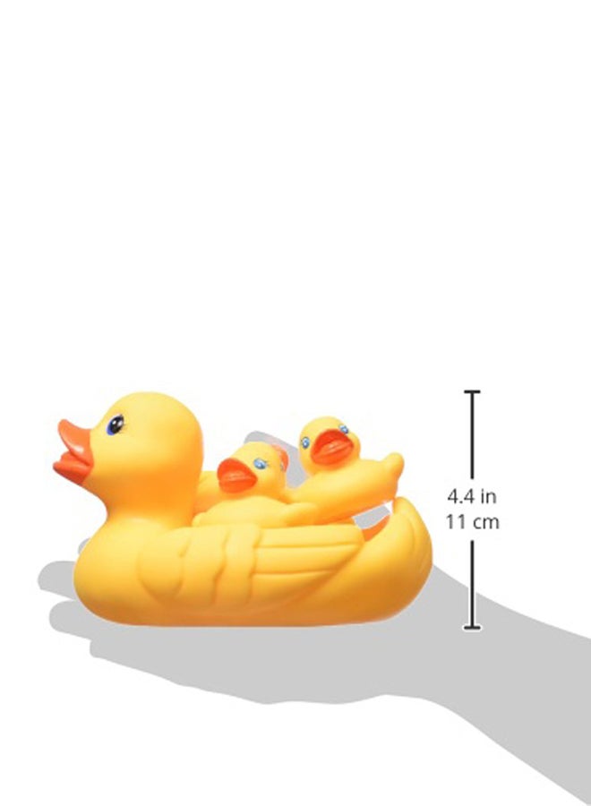playgro Land Bath Duckie Family Bath Toy Set Floats On Water Yellow Color For Little One Bath Time  - Image 3