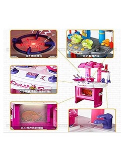 Generic Pretend Play Big Modern Kitchen Set For Kids With Realistic Lights And Sounds cmcm  - Image 4