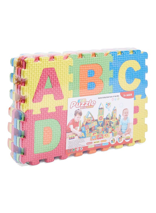 36-Piece Mini Puzzle Foam Interlocking Learning Alphabet And Number Mat For Kids - v1628495907/N14392711A_1