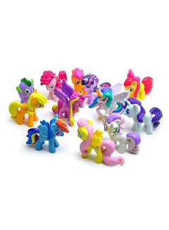 إي-توي طقم تزيين كعك على شكل مجسمات شخصيات مسلسل My Little Pony مكون من 12 قطعة 5سم  - Image 3