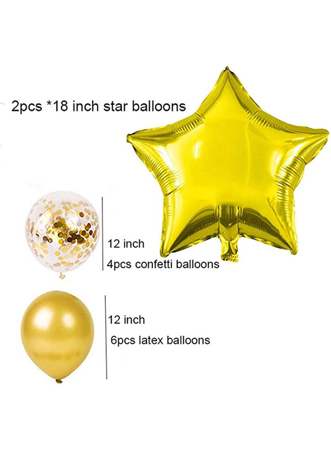كول بيبي طقم بالونات شكل "Happy Birthday" من 13 قطعة 16بوصة  - Image 4