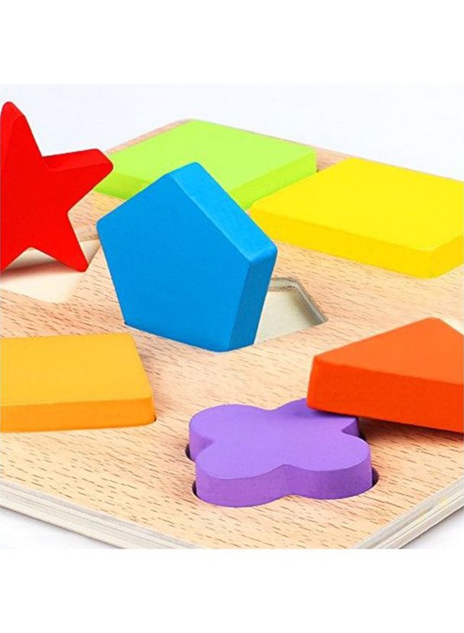 10 Piece Creative Craft Geometric Shape Sorter Educational Learning Toy For Kids 8.66x8.66x0.59inch - v1628495936/N21623136A_6