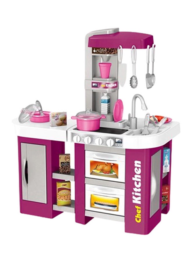 TalentedCHef 53-Piece Portable Lightweight Durable Talented Pretend Chef Kitchen Play Set 61X33X72.5cm - Image 3