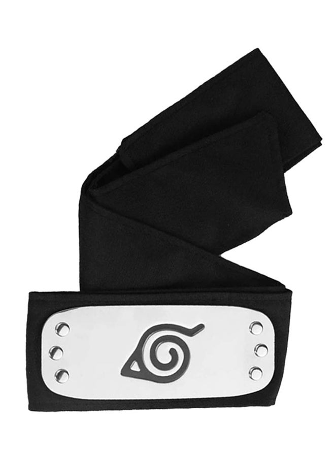 Anime Ninja Headband Wide Strap For Good Comfort In Black Color Premium Quality - Image 3