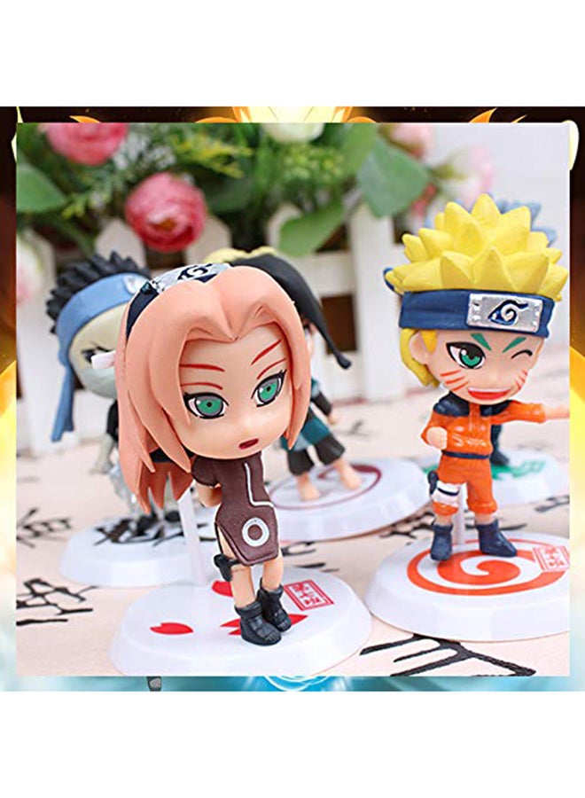 6-Piece Naruto Sasuke Uzumaki Anime Action Figure Collectible Model Toy Set  - Image 4