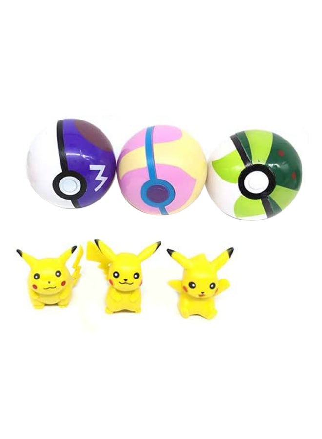 Generic - Fashion Pokemon Pokeball 6 pcs game toy - Image 1