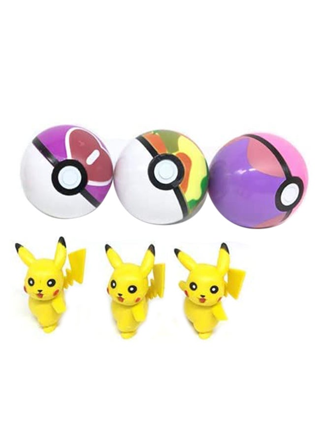 Generic - Fashion Pokemon Pokeball 6 pcs game toy - Image 1
