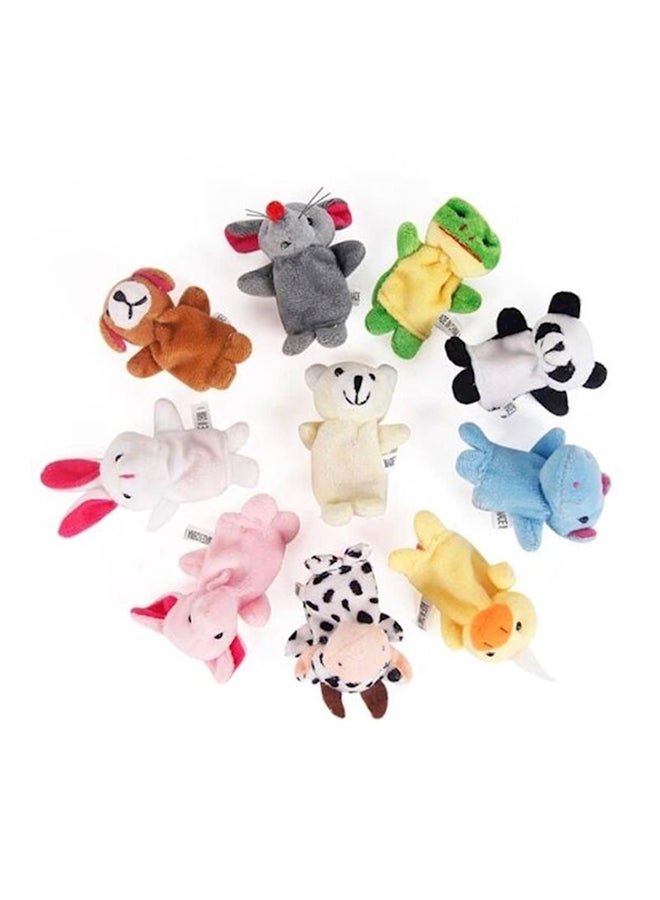 Generic - 10- Piece Social And Sensory Colourful Stuffed Animal Finger Toy Set For Kids - Image 1