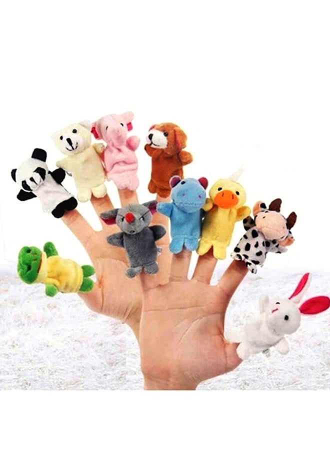Generic - 10- Piece Social And Sensory Colourful Stuffed Animal Finger Toy Set For Kids - Image 1