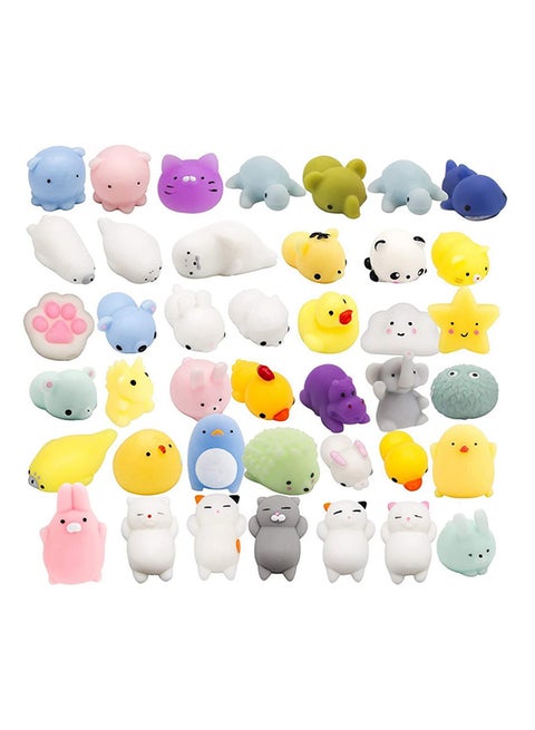 40-Piece Unicorn Squishy Stress Relief Toy Set