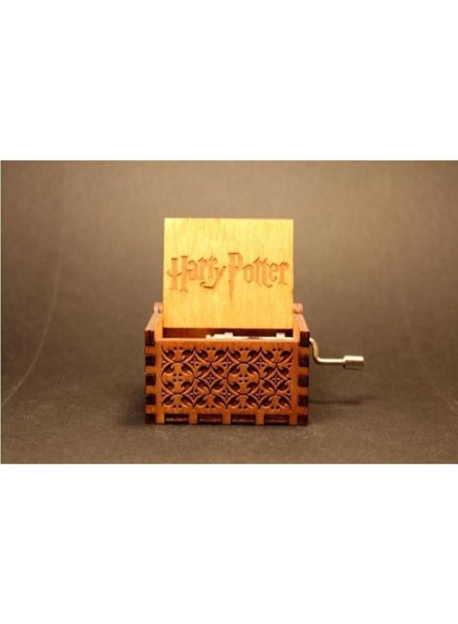 Unique Harry Potter Wonderful Classic Mini Carved Hand Crank Wooden Music Box  - Image 4
