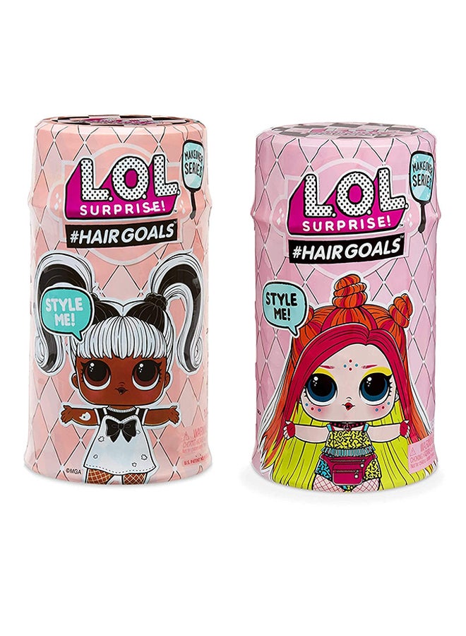 MGA Entertainment 15 Surprise Hair Goals Kit Feed And Bath Doll Bright Colors Unique Design  - Image 3