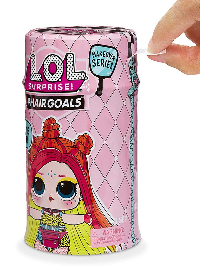 MGA Entertainment 15 Surprise Hair Goals Kit Feed And Bath Doll Bright Colors Unique Design  - Image 4