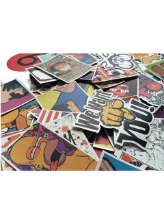 Generic 100-Piece Multicolored Waterproof Stickers For Skateboard, Waterbottles Etc 20x20x20cm  - Image 2