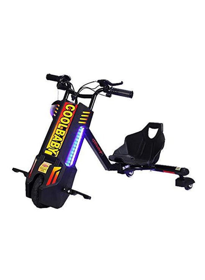 Cool Baby Drifting Electric Super Power Scooter 360 Degree Drift Car High Speed & Bluetooth & Adjustable 3 Wheel Toy Black 70x53x20cm - Image 2