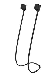 Generic For Apple AirPods Pro/AirPods 2&1 Anti-Lost Rope Magnetic Silicone Lanyard Headset Anti-Lost Line Black  - Image 1