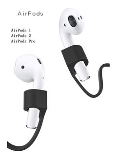 Generic For Apple AirPods Pro/AirPods 2&1 Anti-Lost Rope Magnetic Silicone Lanyard Headset Anti-Lost Line Black  - Image 2
