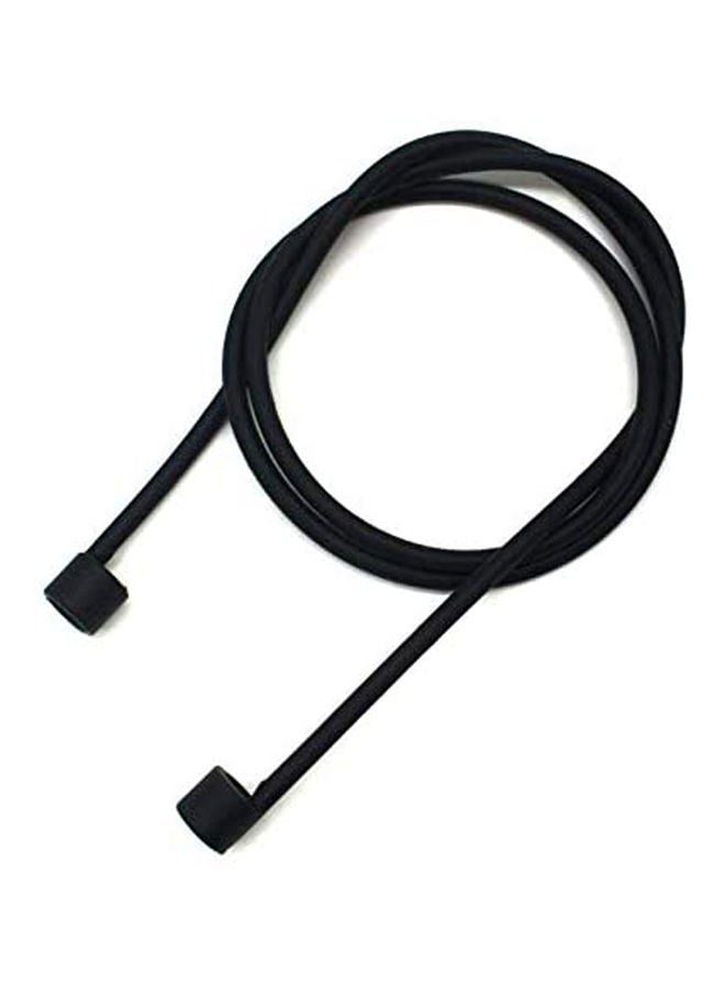 Generic - For Apple AirPods Pro Anti-Lost Rope Silicon Bluetooth Headset Lanyard Used For Apple AirPods 1/2/3 Black - Image 1