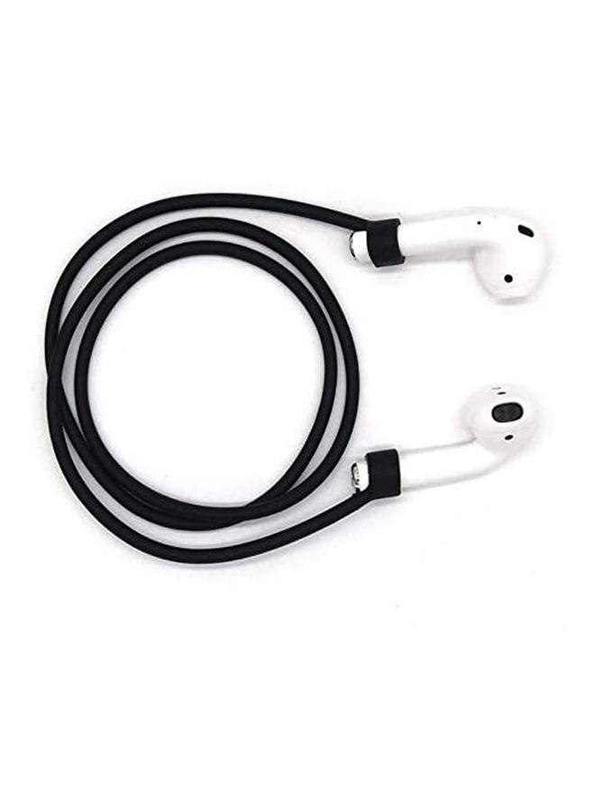 Generic - For Apple AirPods Pro Anti-Lost Rope Silicon Bluetooth Headset Lanyard Used For Apple AirPods 1/2/3 Black - Image 1