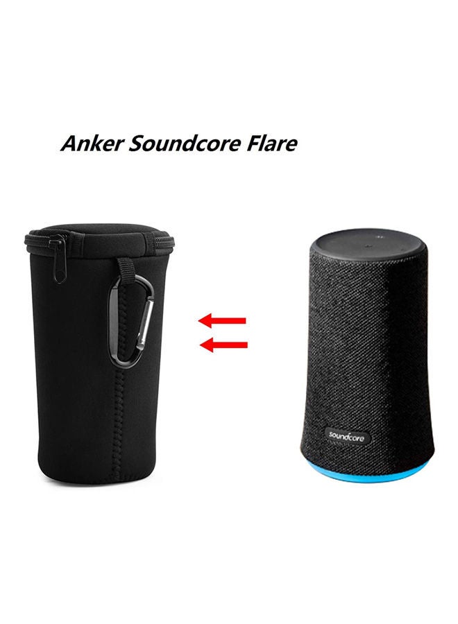 Anker Soundcore Flare Wireless Bluetooth Speaker Shockproof Case Soft Cover Carrying Bag Black - Image 2
