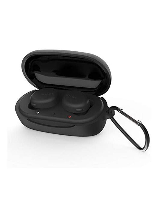 Sony Wf-Xb700 Wear-Resistant, Drop-Proof, Scratch-Resistant ,Dust-Proof Silicone Case Cover With Anti-Lost Buckle Black - Image 1