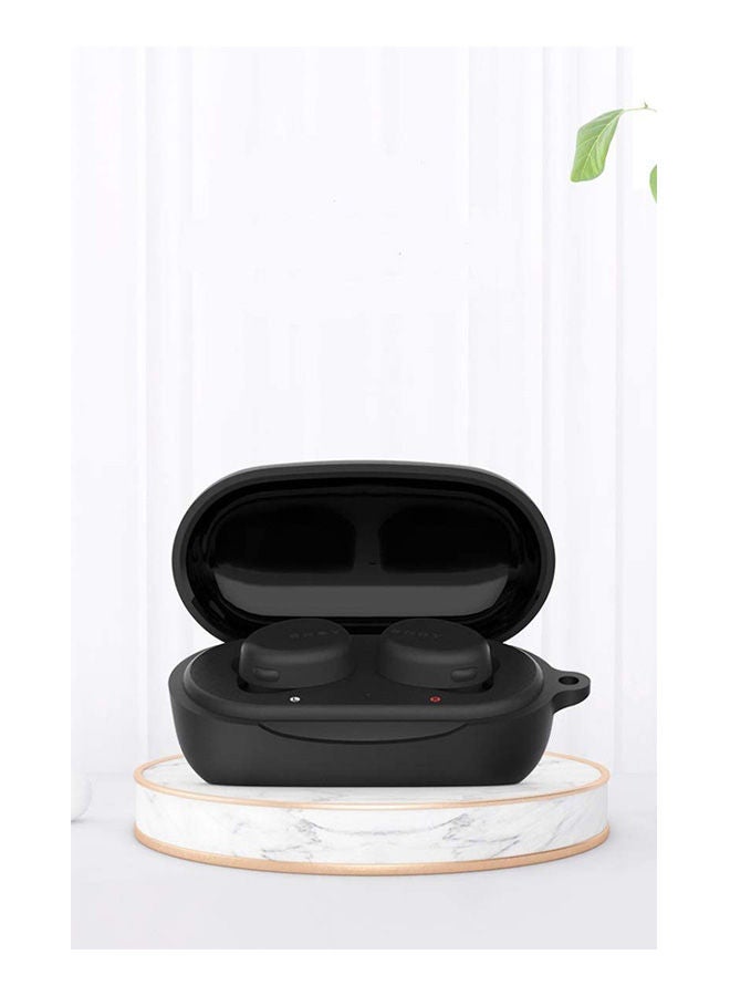 Sony Wf-Xb700 Wear-Resistant, Drop-Proof, Scratch-Resistant ,Dust-Proof Silicone Case Cover With Anti-Lost Buckle Black - Image 2