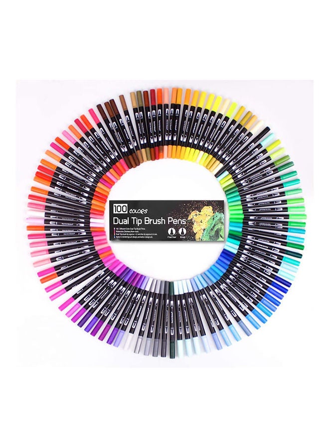 Bullet Journal 60Pcs Colouring Pens, Dual Tip Brush Pens Art Markers Fineliner Water Color Drawing Pens Multicolour - Image 2