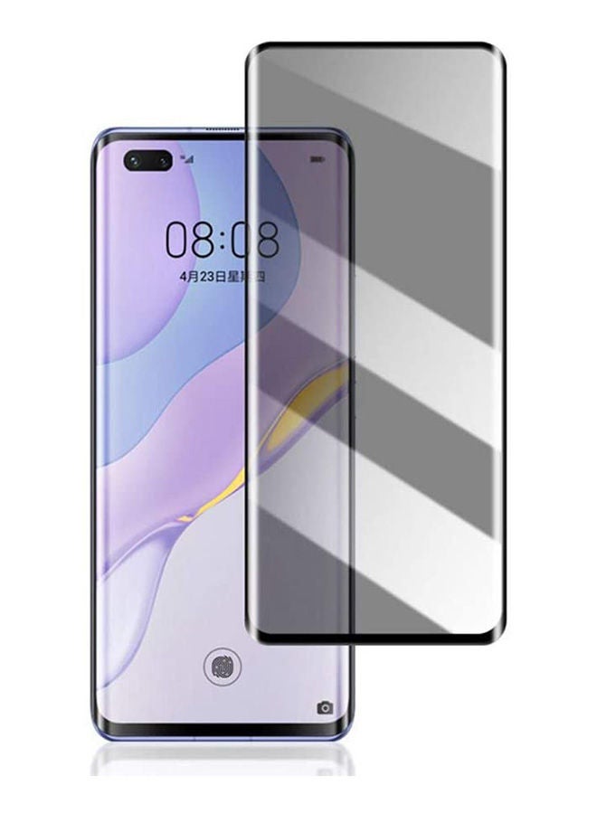 Smooth Touch Anti-Spy Anti-Peeping 9H Hardness Hd Tempered Glass Film For Huawei Nova 7 Pro 5G Black - Image 1