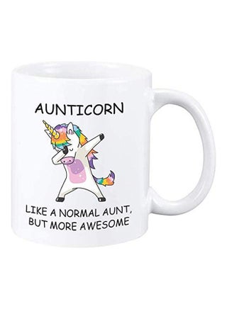 Unicorn Aunt Gift Mug – Best Aunticorn Ever Gifts From Niece Or Nephew – Birthday Or Mothers Day Gift Idea For Aunts, Mother, Grandma Gift Mug (A) White - v1628497884/N49856734A_1