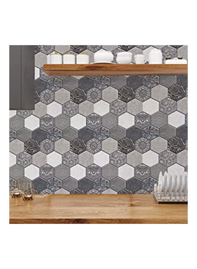 Classical European 3D Stereo Tile Wall Sticker Pvc Waterproof Self Adhesive Diy Tiles Decorative Home Wall Stickers Clear - Image 1