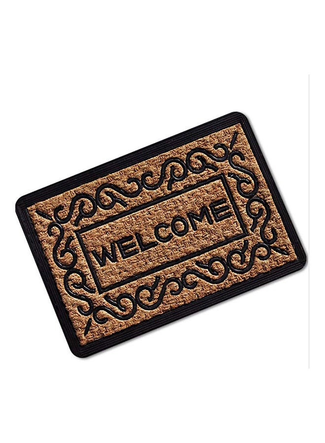 Rubber Felt Doormat Absorbent And Antiskid Suitable For Living Room/Kitchen/Toilet Brown  - Image 1