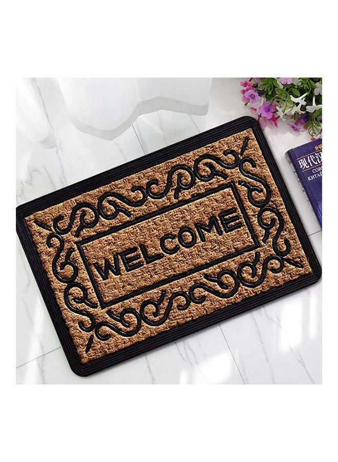Rubber Felt Doormat Absorbent And Antiskid Suitable For Living Room/Kitchen/Toilet Brown  - Image 2