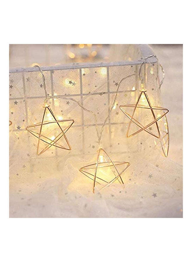 Generic (1 Set) Eid Mubarak Led Star Light String, 2M Ramadan Eid Mubarak Star Shape Interior, Bedroom Home Decoration Clear  - Image 2