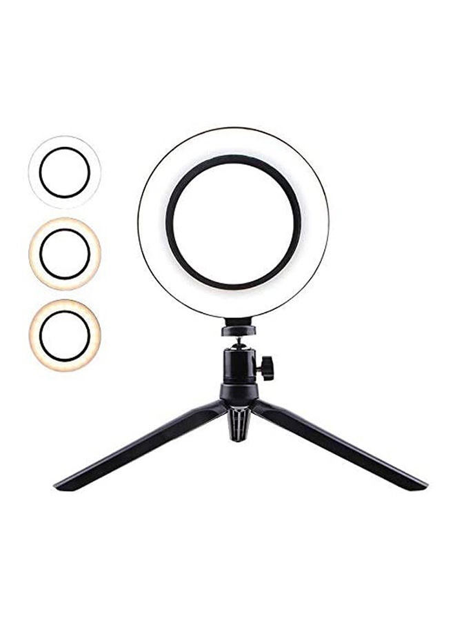 Circle Led Studio Light Switch Between The Three Colors At Will - Picture Lights White
