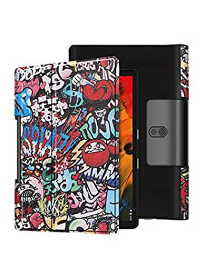 Generic Lenovo Yoga Smart Tab Ytx705F- Lightweight Fold Stand Microfiber Lining Case Cover For Lenovo Yoga Smart Tab 10.1 Inch Graffiti Multicolour  - Image 1