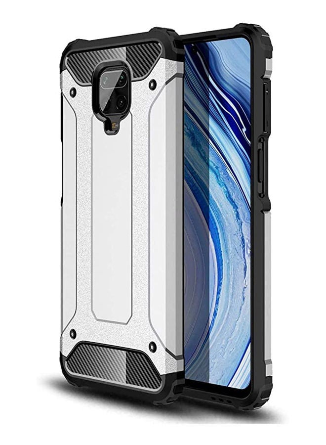 غطاء حماية متين بتغطية كاملة من البولي يوريثان الحراري لهاتف شاومي ردمي نوت 9S فضي - Image 1