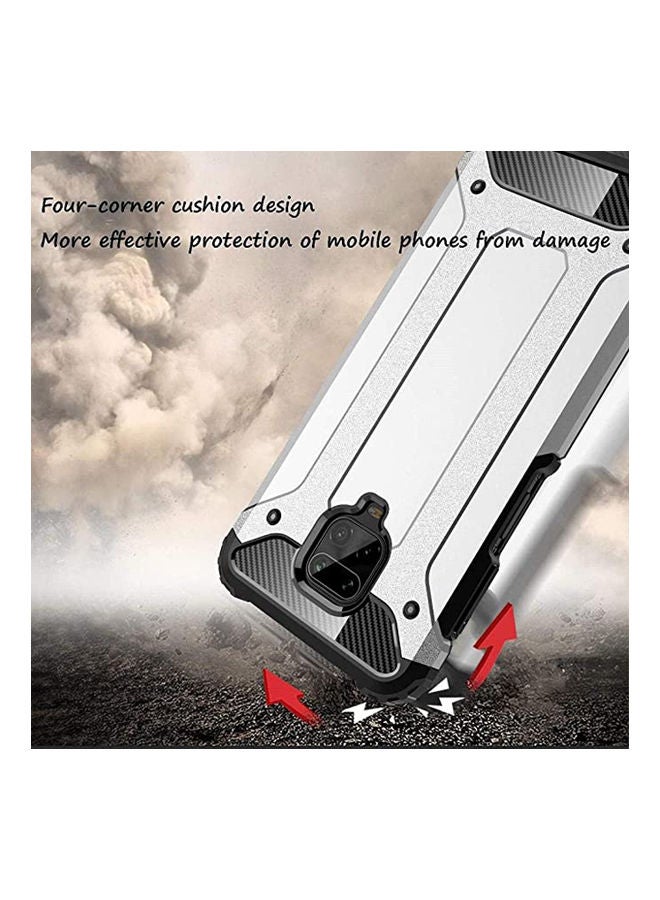 غطاء حماية متين بتغطية كاملة من البولي يوريثان الحراري لهاتف شاومي ردمي نوت 9S فضي - Image 2