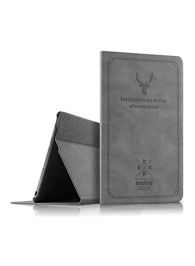 10.1 Inch Silver Grey Flat Holster For Huawei Mediapad M5 Lite 10 Black - Image 1