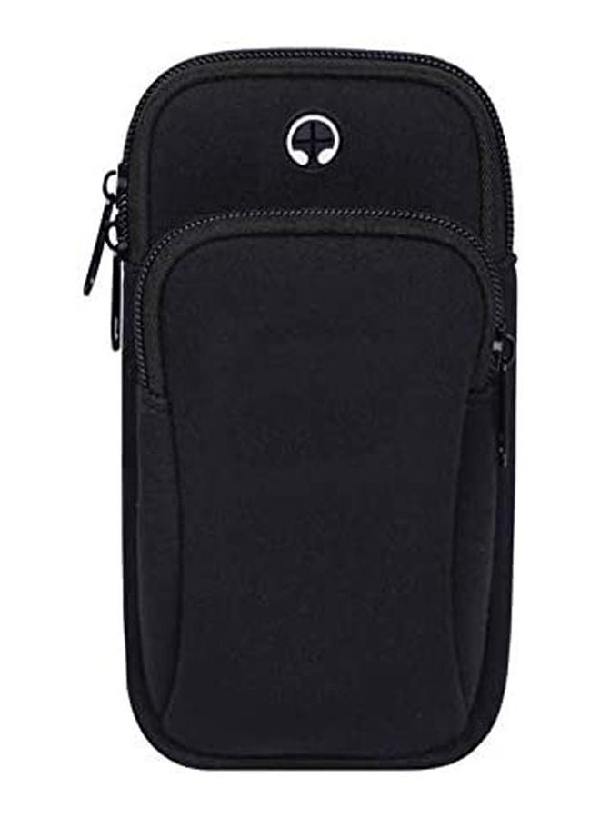 Phone Arm Band Gym Holder Bag For Arm Polyester Outdoor Running Armband For Iphone Xs Max/Xr/Xs/8/Plus/7 6S /Samsung Galaxy/Up To 6.5 Inch Phones Cards Keys Black - Image 2