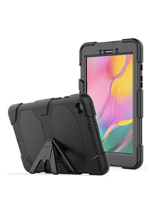 For Samsung Galaxy Tab A 8.0 2019 T290/T295 Bracket Tpu Silicone Allinclusive Antifall Protective Case Cover Black - Image 1