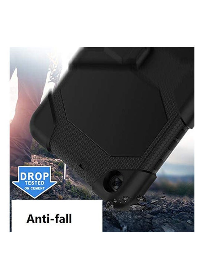 For Samsung Galaxy Tab A 8.0 2019 T290/T295 Bracket Tpu Silicone Allinclusive Antifall Protective Case Cover Black - Image 2