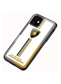 Generic For Apple For Iphone 11 Pro Max Mobile Case Lamborghini Logo Glass Creative Cover Multicolour  - Image 1