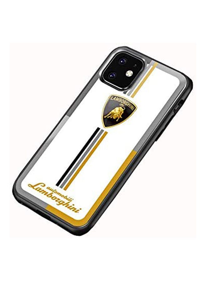 Generic For Apple For Iphone 11 Pro Max Mobile Case Lamborghini Logo Glass Creative Cover Multicolour  - Image 1