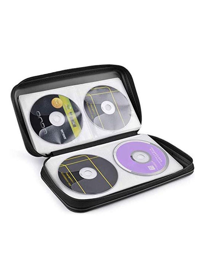 Generic - Cd Case Dvd Storage Dvd Case Vcd Wallets Storage Organizer Dvd Storage  80 Pieces Capacity Black - Image 1