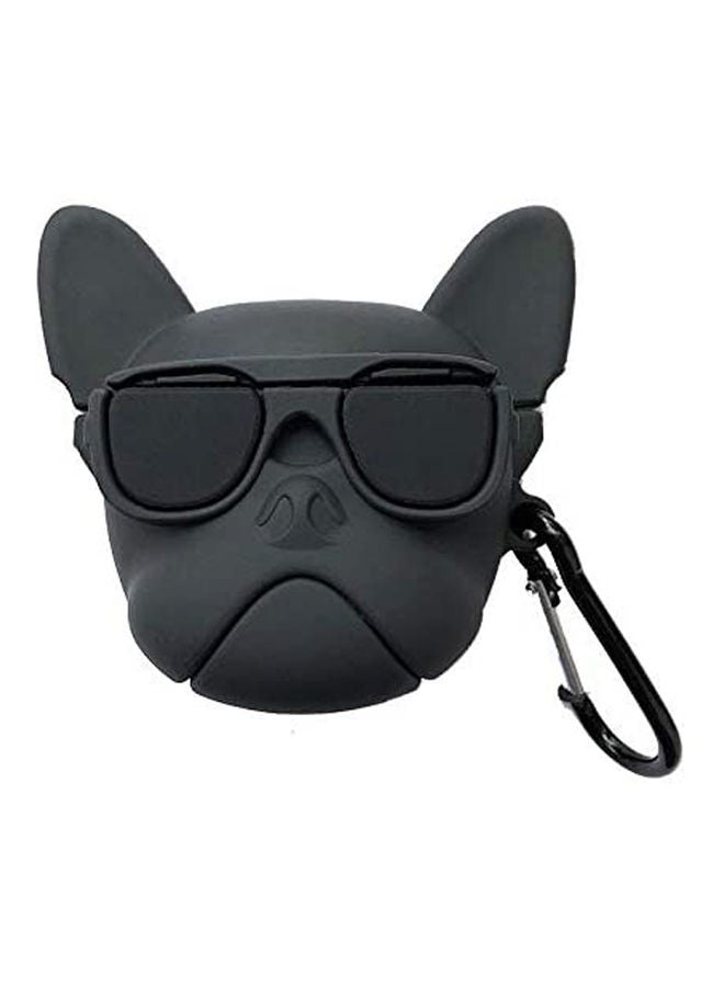 Generic - Apple AirPods Pro Tooth Headset Cute Cartoon Dog Silicone Headphone Case Black - Image 1