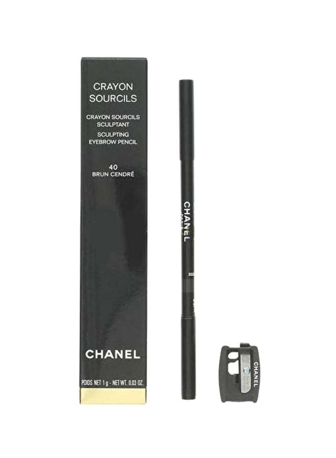 CHANEL - Crayon Sourcils Sculpting Eyebrow Pencil With Sharpener 40 Brun - Image 1