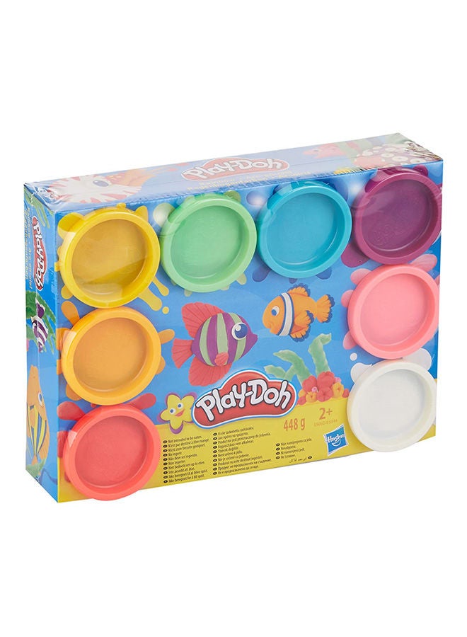 مجموعة صلصال غير سام بألوان قوس قزح من بلاي-دوه مكونة من 8 قطع مع 8 ألوان - Image 2