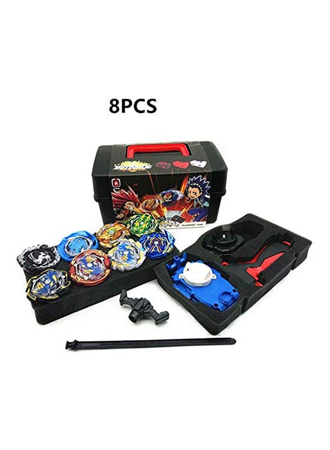 Metal Fusion Battling Top Burst Launcher Grip Set Storage Box Top Burst Gyros 4D with Launcher Burst Toys for Children 8pcs  - Image 2